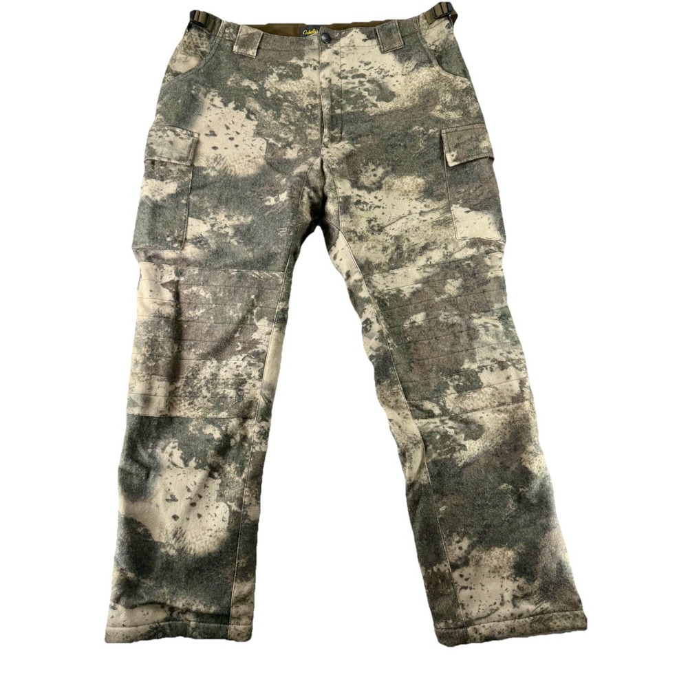 Cabela's Wooltimate Pants Mens Size 38x32 4Most Windsheer 02‎ Octane Camo